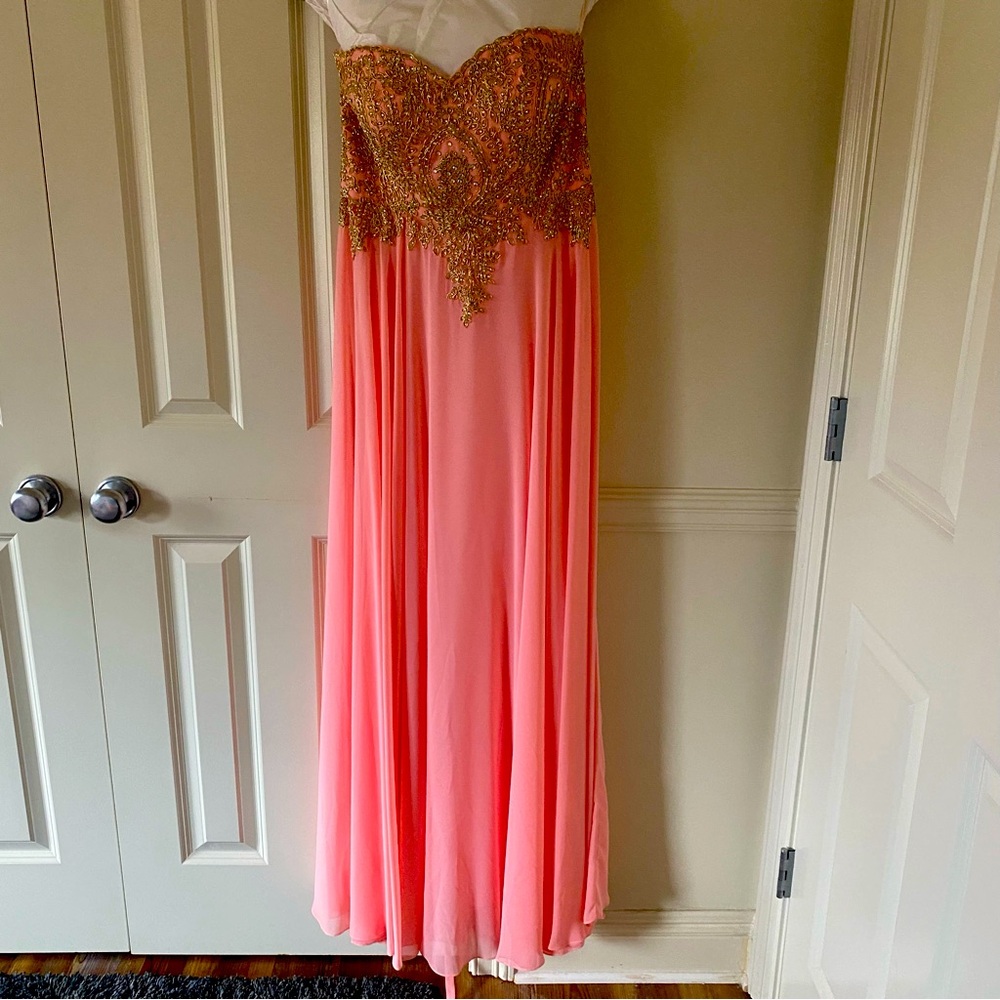 Pink Beaded Dress Size L